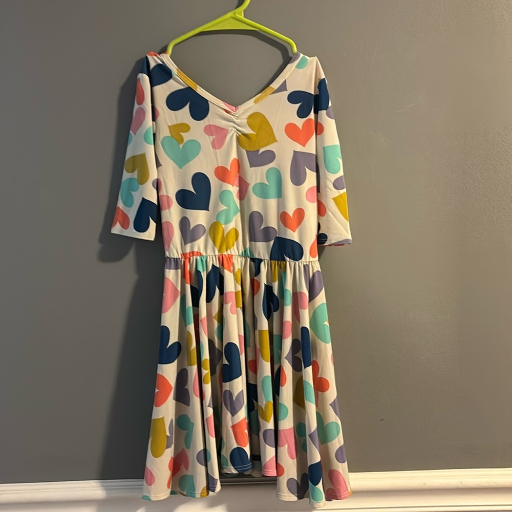 Dot Dot Smile Ballerina Dress size 5/6 Hearts  with twirly skirt